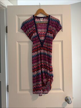 Profile By Gottex Multicolor V-Neck Cover-Up